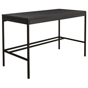 bowery hill home office engineered wood desk in black