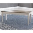 Bowery Hill Wood Storage Bench in White & Light Brown