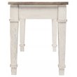 Bowery Hill Wood Storage Bench in White & Light Brown