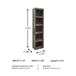 Bowery Hill Engineered Wood Butcher Block Pier in Gray
