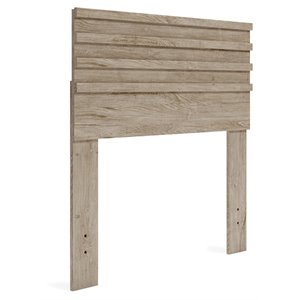 bowery hill twin panel engineered wood headboard in natural