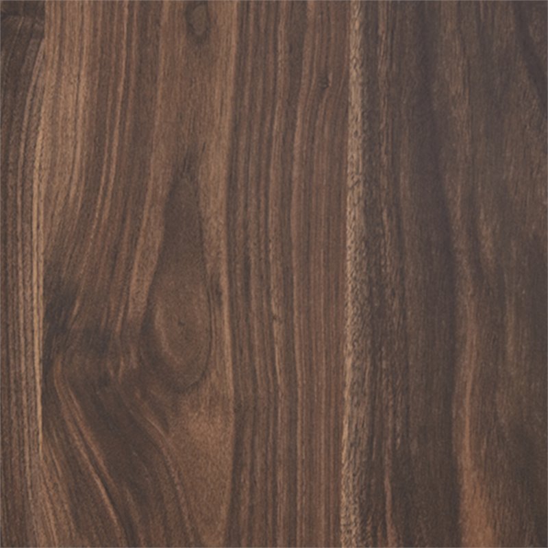 Bowery Hill Queen Engineered Wood Platform Bed in Mocha Brown