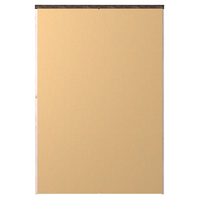 Bowery Hill Four Drawer Engineered Wood Chest in Gray and White