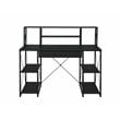 Bowery Hill Rectangular Table Top Desk in Black