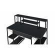 Bowery Hill Rectangular Table Top Desk in Black