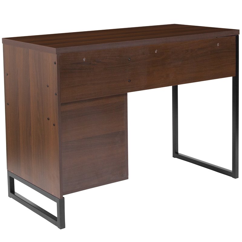 Bowery Hill Computer Desk in Rustic Wood Grain