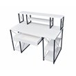 Bowery Hill Rectangular Table Top Desk in White