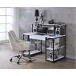 Bowery Hill Rectangular Table Top Desk in White