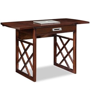 bowery hill wooden computer desk in chocolate oak
