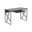 Bowery Hill Computer Desk in Black Laminate Finish