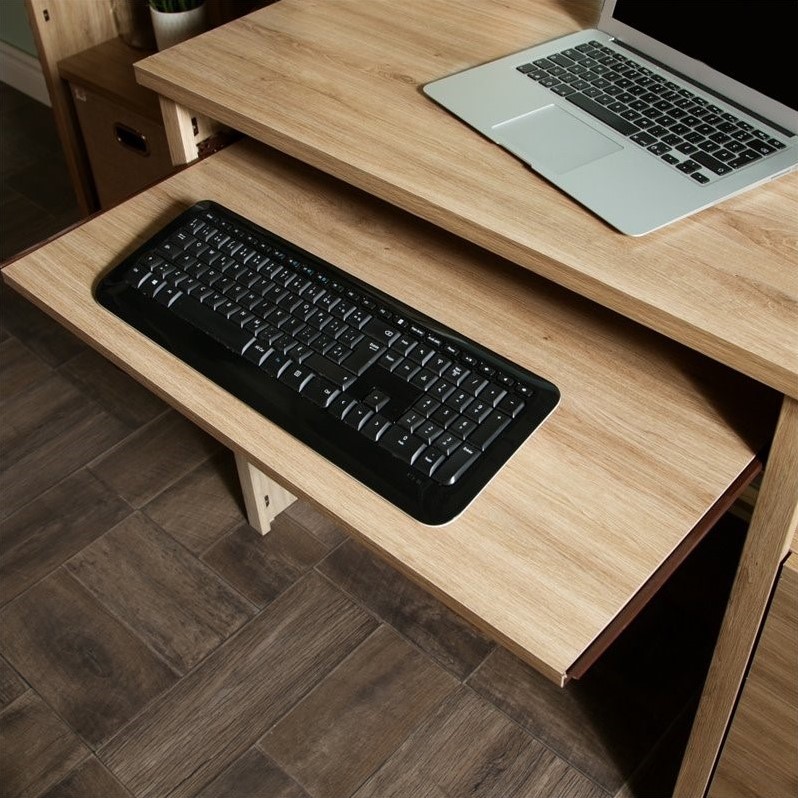 Bowery Hill 2 Drawers Wood Computer Desk in Rustic Oak