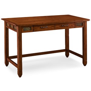 bowery hill compact design computer desk in rustic autumn