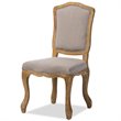 Bowery Hill Dining Side Chair in Oak and Beige