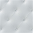 Bowery Hill Modern Faux Leather Tufted Full Panel Headboard in White
