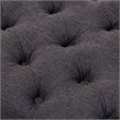 Bowery Hill Tufted Storage Ottoman in Dark Gray and Walnut