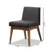 Bowery Hill Dining Side Chair in Dark Gray (Set of 2)