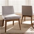 Bowery Hill Dining Side Chair in Grayish Beige (Set of 2)