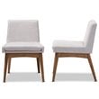 Bowery Hill Dining Side Chair in Grayish Beige (Set of 2)