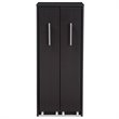 Bowery Hill 2 Pull Out Door Media Storage Cabinet in Brown