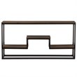 Bowery Hill Console Table in Antique Black and Weathered Oak