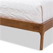 Bowery Hill Upholstered King Panel Platform Bed in Gray