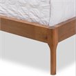 Bowery Hill Polyester Light Beige Platform Bed King Winged Headboard 46.06