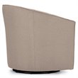 Bowery Hill Swivel Accent Chair in Beige