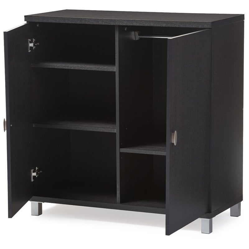 Bowery Hill Multipurpose Entryway Storage Cabinet in Brown