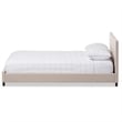 Bowery Hill Upholstered Full Platform Bed in Beige