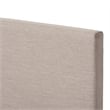 Bowery Hill Upholstered Full Platform Bed in Beige