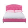 Bowery Hill Faux Leather Tufted Queen Platform Bed
