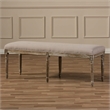 Bowery Hill Birch Traditional Frame Bench in Beige and Brown