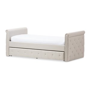 bowery hill contemporary upholstered twin daybed