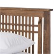 Bowery Hill Contemporary Hardwood Queen Platform Bed in Walnut