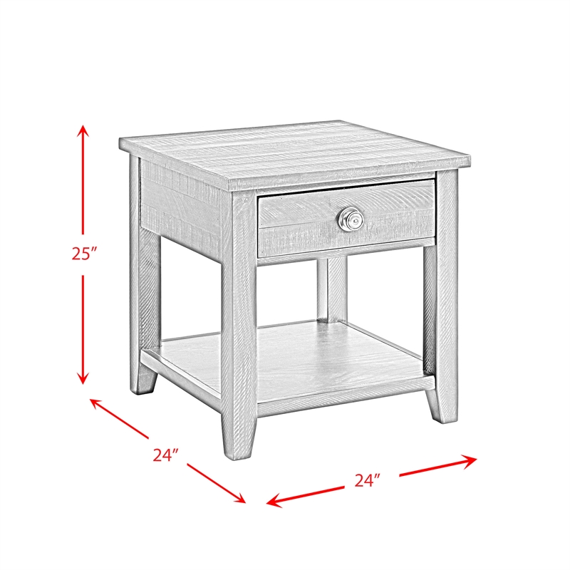 Bowery Hill Contemporary 1-Drawer End Table