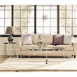 Bowery Hill Modern Metal End Table with Glass Top in Chrome/Clear