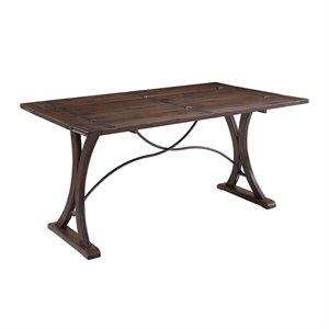 bowery hill rustic design folding top dining table