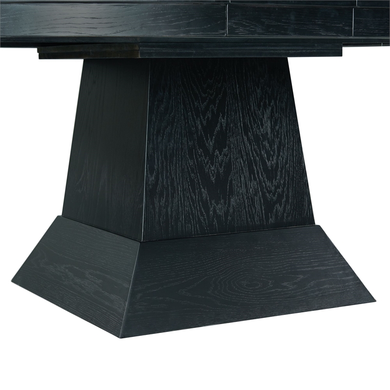 Bowery Hill Contemporary Oval Dining Table with 12