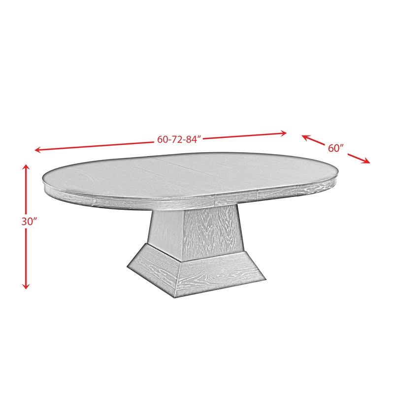 Bowery Hill Contemporary Oval Dining Table with 12