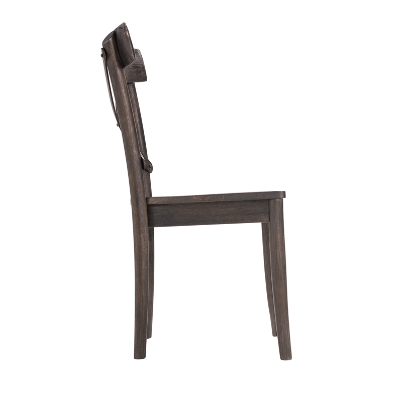 Bowery Hill Contemporary Wooden Side Chair (Set of 2)