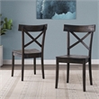 Bowery Hill Contemporary Wooden Side Chair (Set of 2)