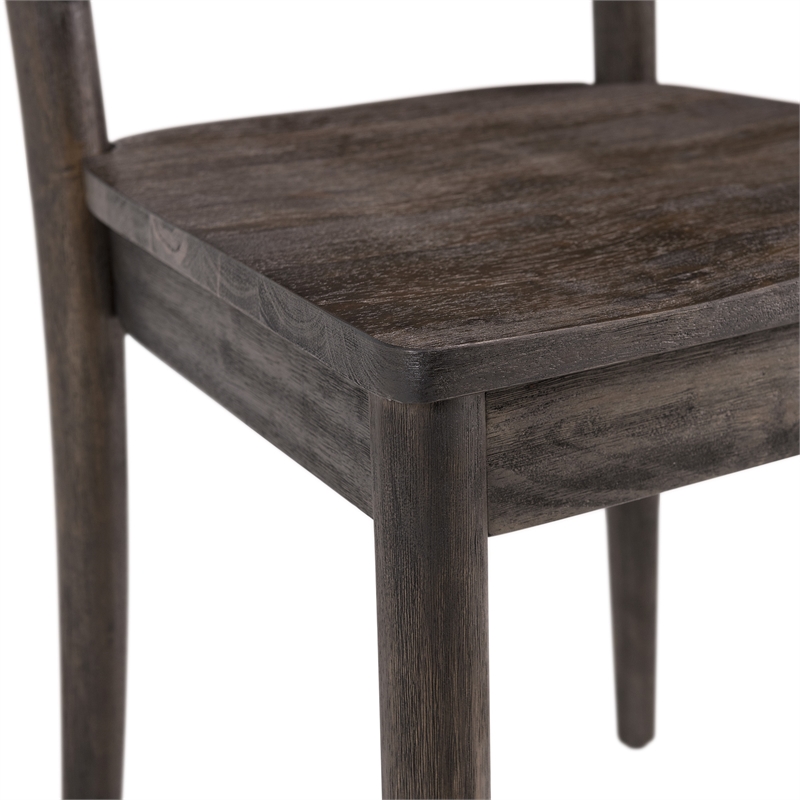 Bowery Hill Contemporary Wooden Side Chair (Set of 2)