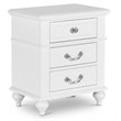 Bowery Hill Contemporary Solid Wood 5 Piece Full Bedroom Set in White
