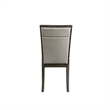 Bowery Hill Upholstered Gray Side Chair Rectangular Foam Cushion 20