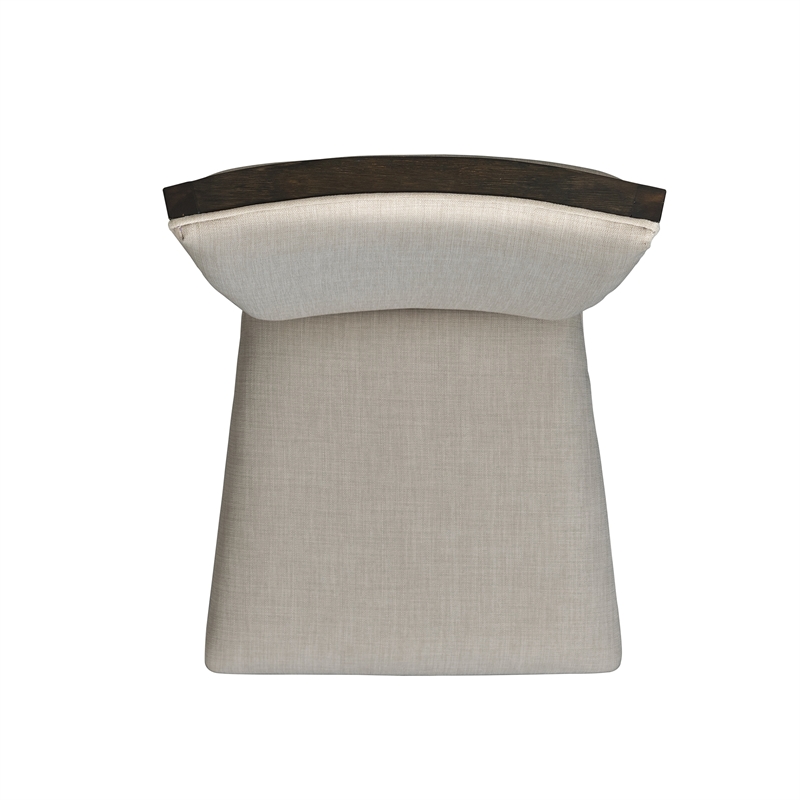 Bowery Hill Upholstered Gray Side Chair Rectangular Foam Cushion 20