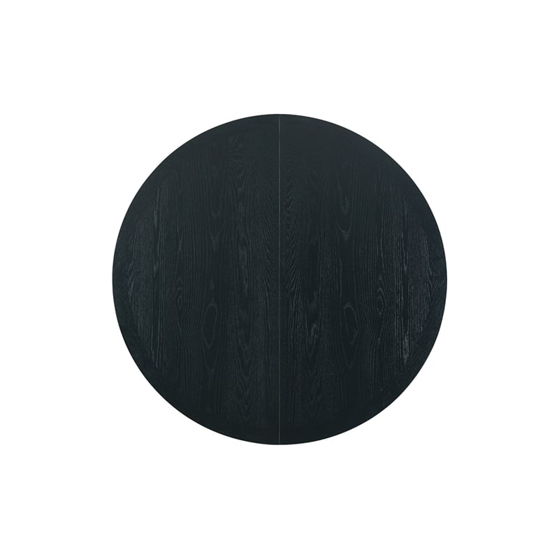 Bowery Hill Contemporary 4PC Oval Dining Table Set in Black