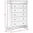 Bowery Hill Contemporary Solid Wood 6-Drawers Bedroom Chest in Cherry