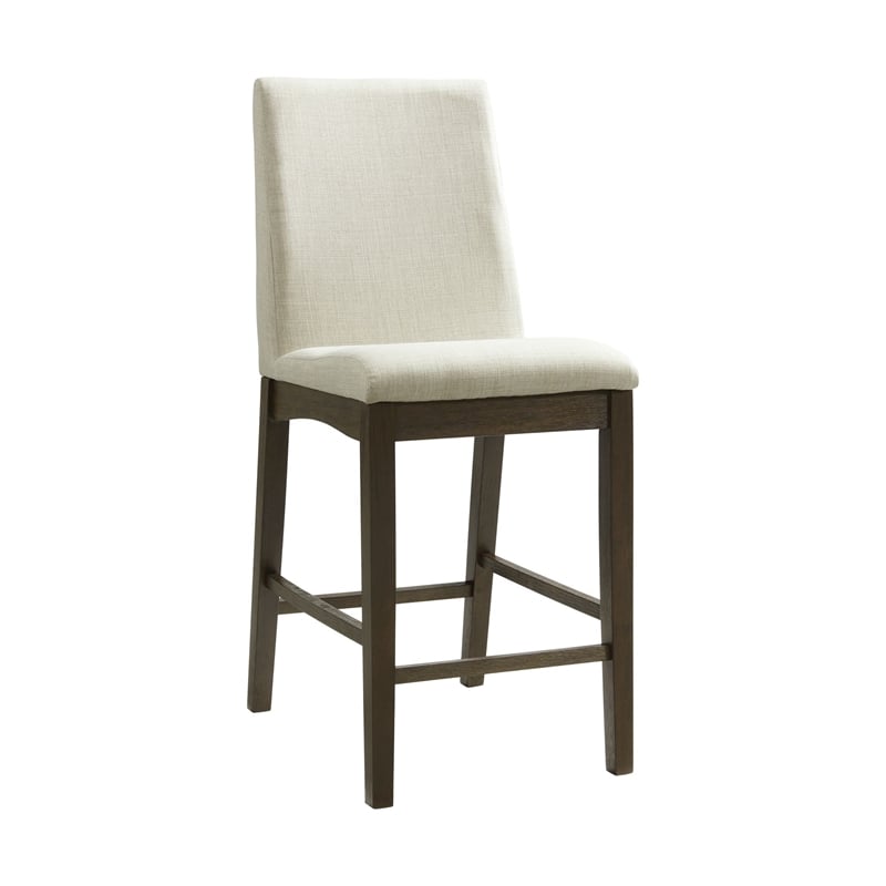Bowery Hill 5 Piece Round Counter Height Dining Set in Brown