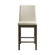 Bowery Hill 5 Piece Round Counter Height Dining Set in Brown
