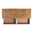 Bowery Hill Modern 2-Drawer Sofa Table in Light Walnut Finish
